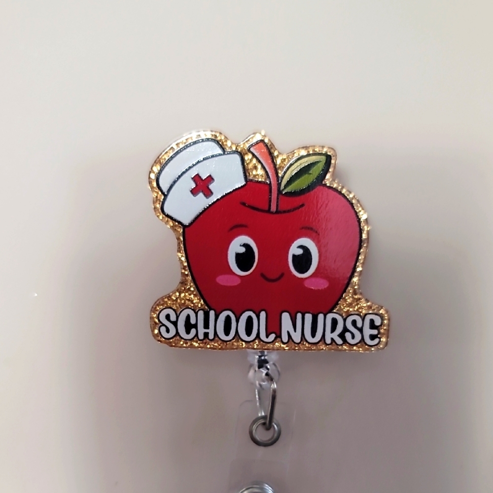 School Nurse Badge Reel
